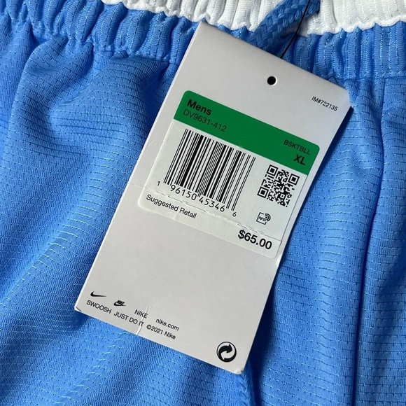 NWT Nike XL Blue Mesh Basketball Retro Camo Performance Shorts Athletic $65 - Picture 6 of 11